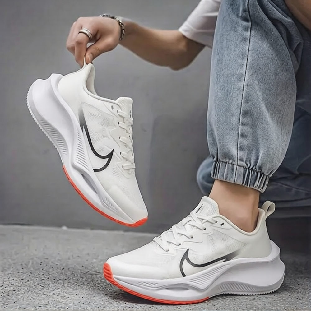 Stylish casual sport shoe for Men |Sporty and Casual Look | Classic White | W-9338