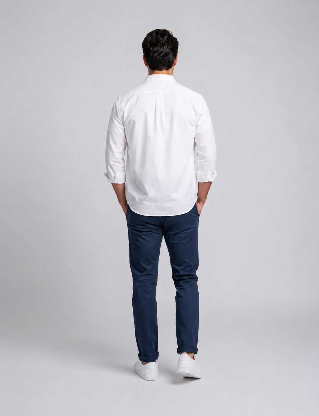 White classic looking shirt for men