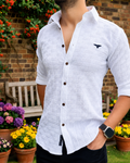 White long sleeve shirt daily ues