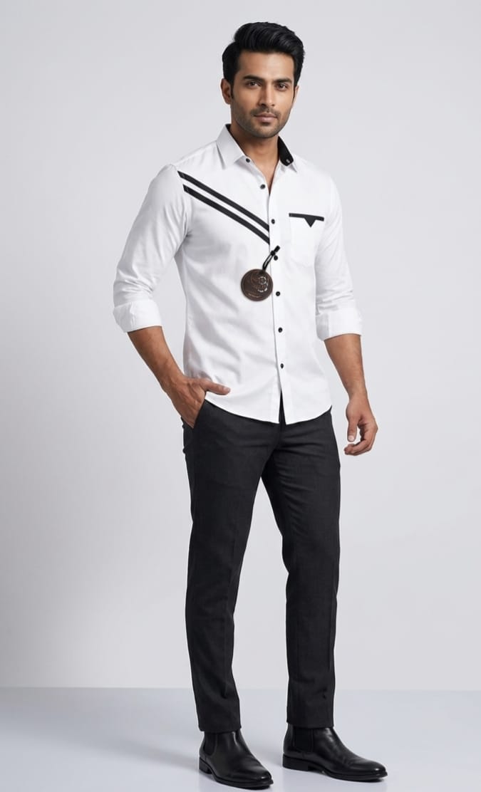 New Latest white shirt for men