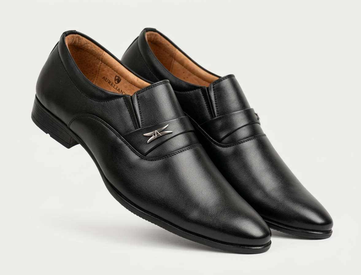 BLACK FORMAL SHOES FOR MEN