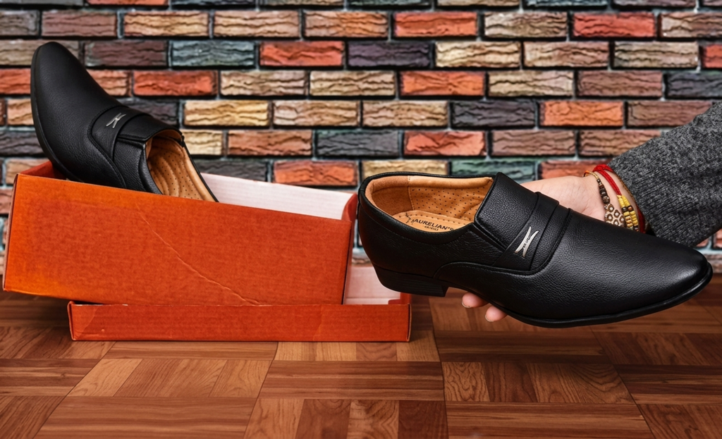 BLACK FORMAL SHOES FOR MEN